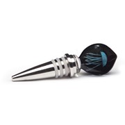 Jellyfish Wine Stopper - Blue/Black Glow 83901B