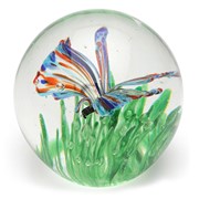 Small Paperweight - Butterfly Rainbow Glow 95278