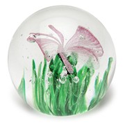 Small Paperweight - Butterfly Pink Glow 95289