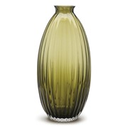 Ribbed Beehive Olive Vase 501001