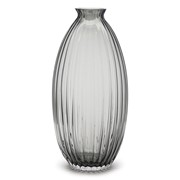 Ribbed Beehive Grey Vase [Final Sale] 501002