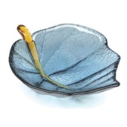 Small Leaf Bowl - Steel Blue 503002A