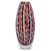 Canework Tall Vase - Eggplant/Orange 26714A