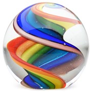 Large Paperweight - Marble Rainbow 91198