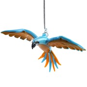 Glassdelights Ornament Flying Macaw - Blue/Gold 26953