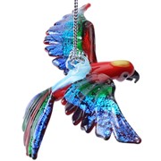 Glassdelights Ornament Flying Macaw - Scarlet 26954