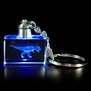 Crystal Keychain - T-Rex Blue LED 51914TR