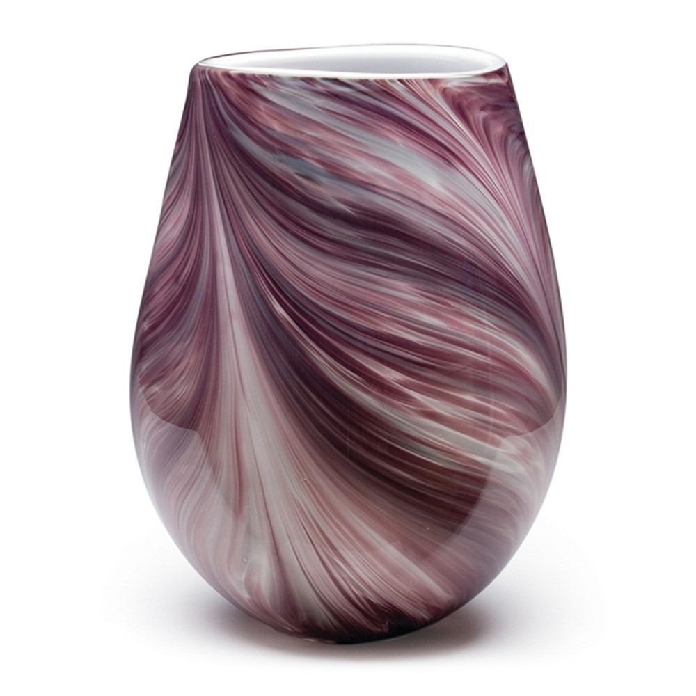 Violet Feather Wide Vase 26516C