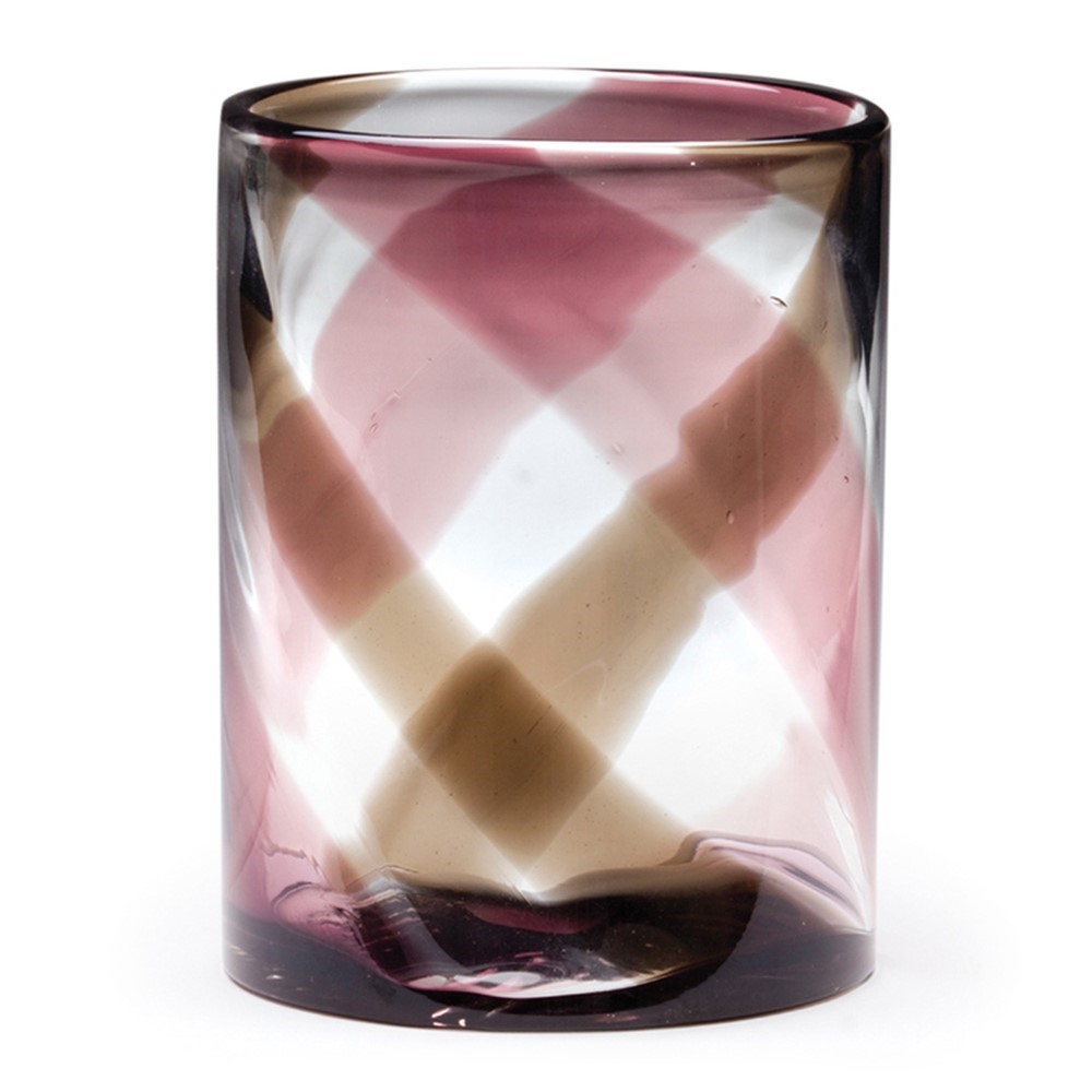 Medium Purple Plaid Vase 26517B