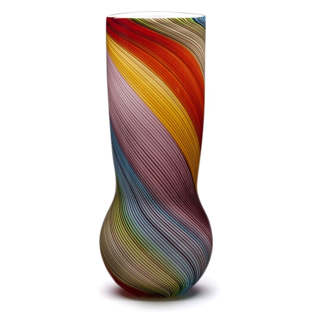 Bulb Vase - Rainbow Twist 26591B