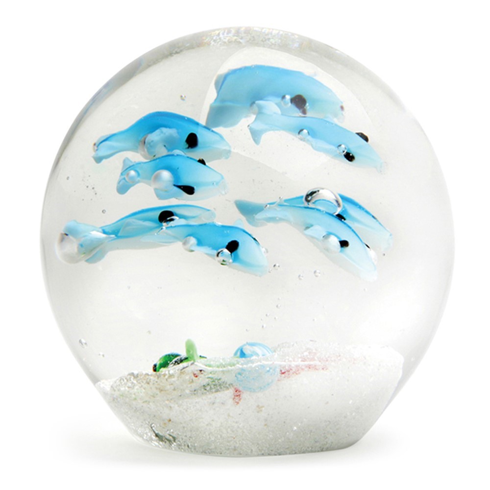 Large Paperweight - Dolphins 9112