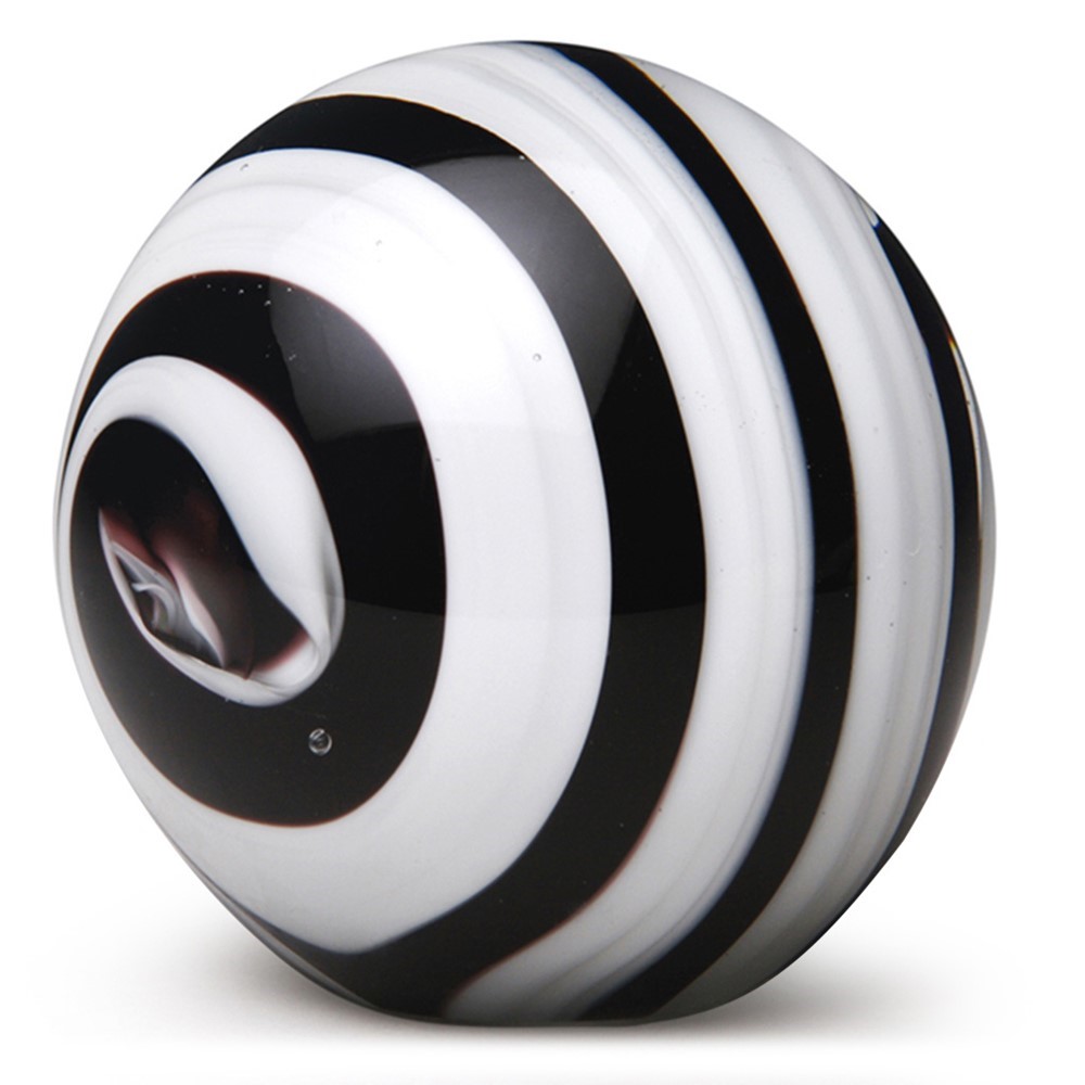 Large Paperweight - Black & White Roll 9173