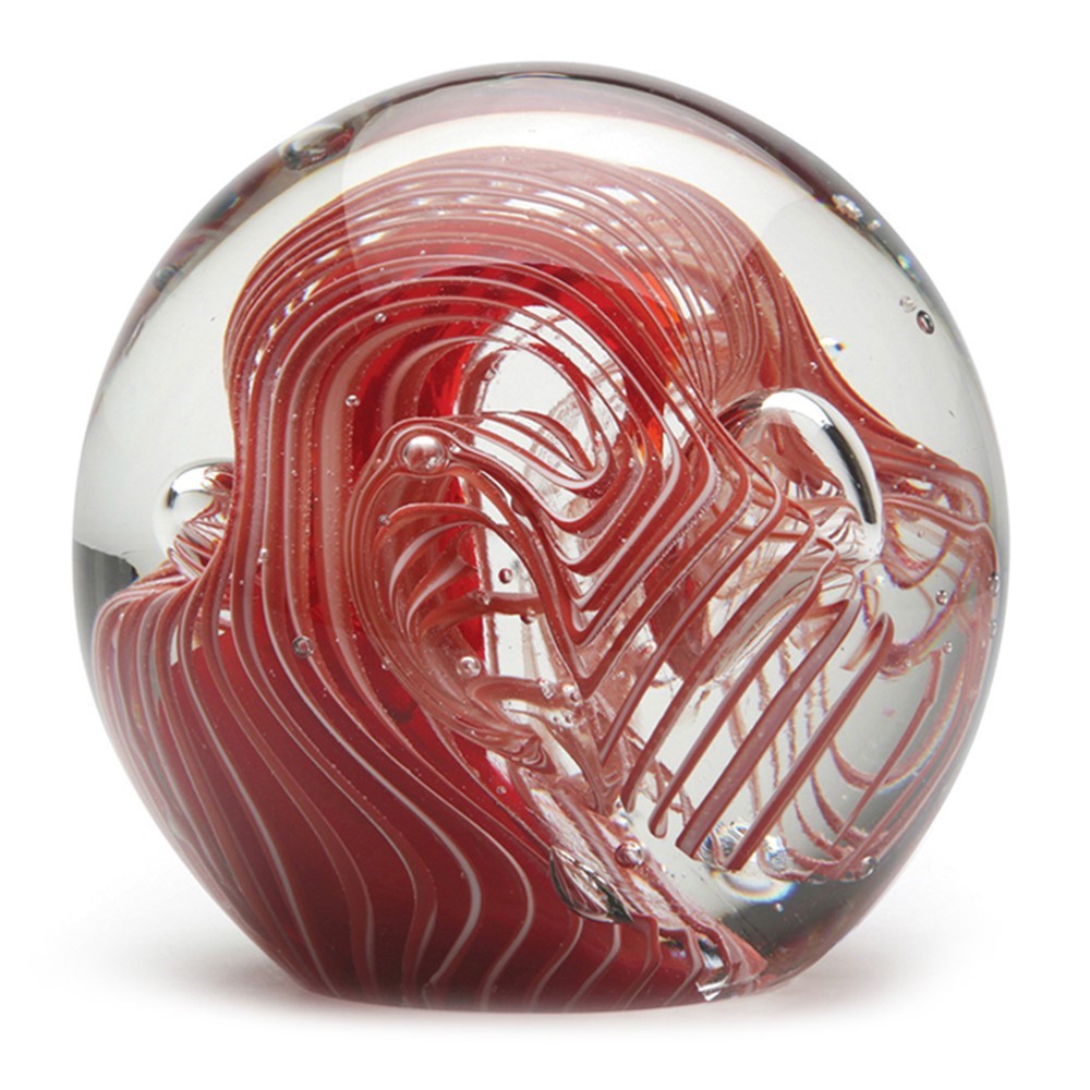 Mega Paperweight - Coral Ribbons 9409