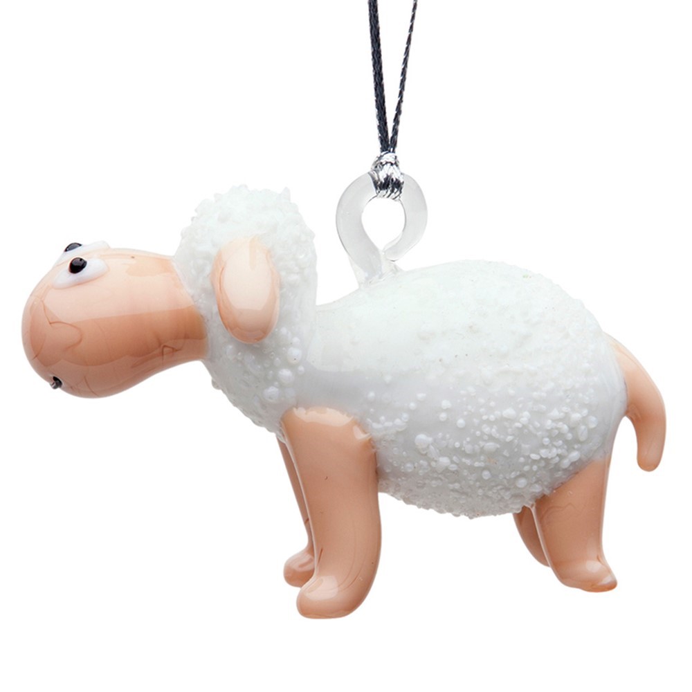 Glassdelights Ornament White Sheep 26907