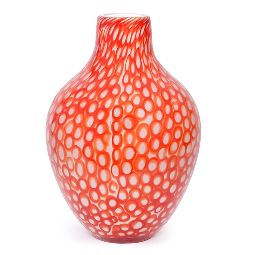 Mod Rings Acorn Vase - Blood Orange 26720B