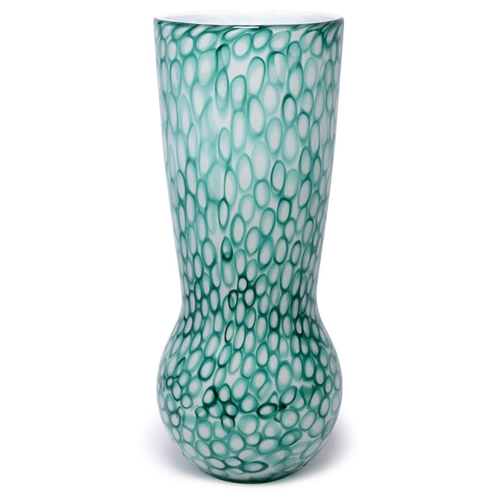 Mod Rings Bulb Vase - Blue Teal 26721A