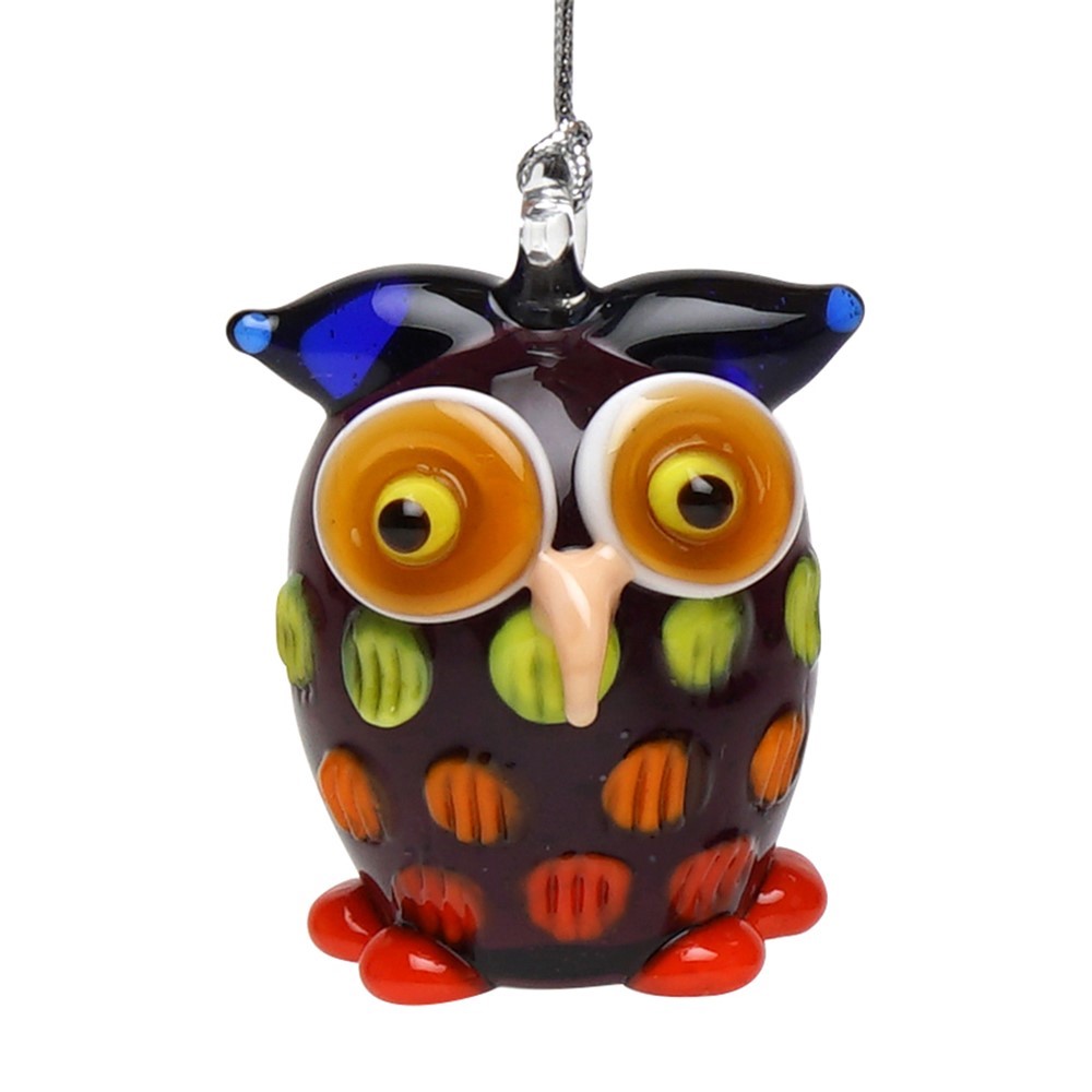 Glassdelights Ornament - Owl, Purple 26923PR