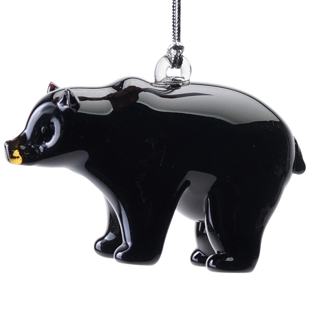 Glassdelights Ornament Black bear 26817