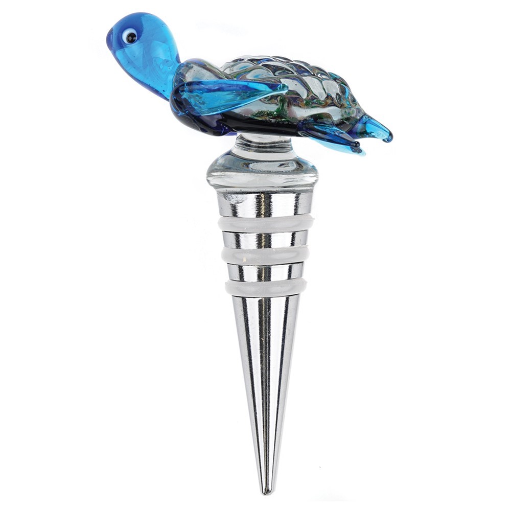 Blue Sea Turtle Wine Stopper 83910B