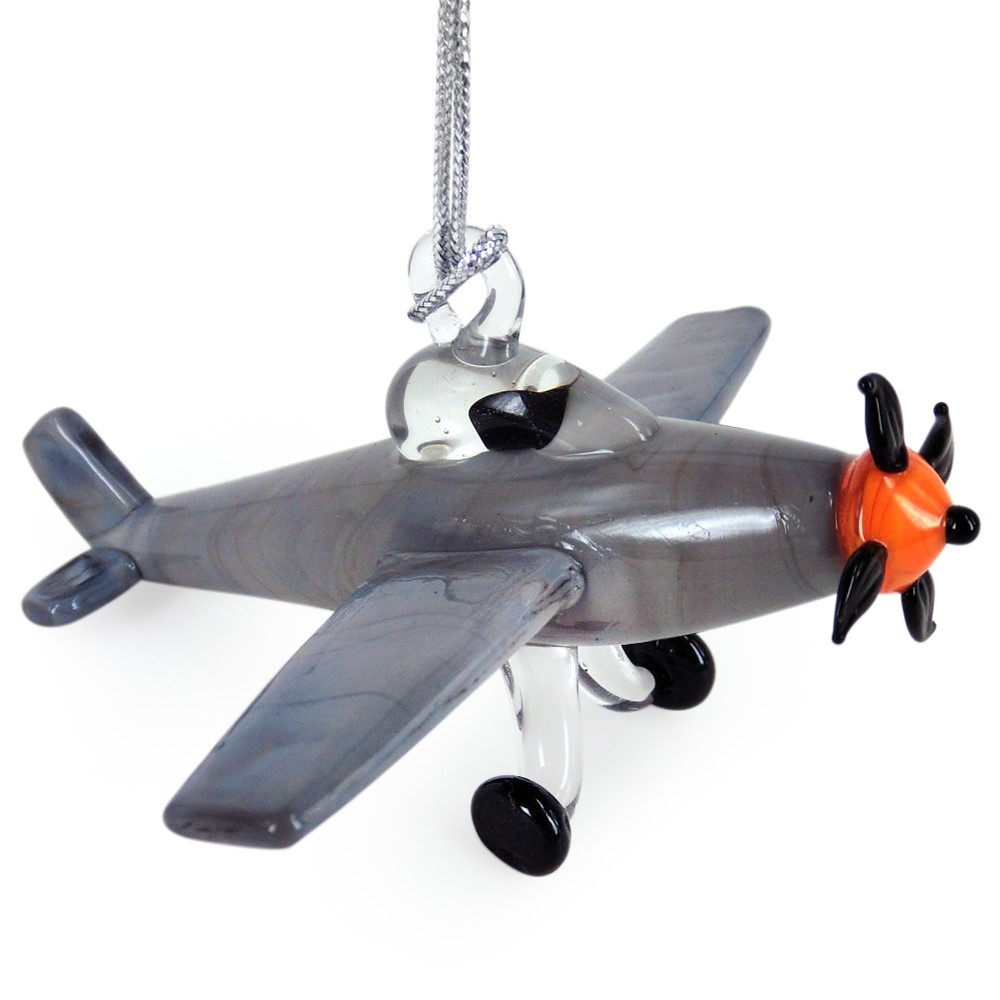 Glassdelights Ornament - P-51 Mustang Airplane 26928