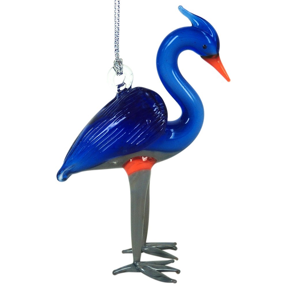 Glassdelights Ornament - Blue Heron 26945