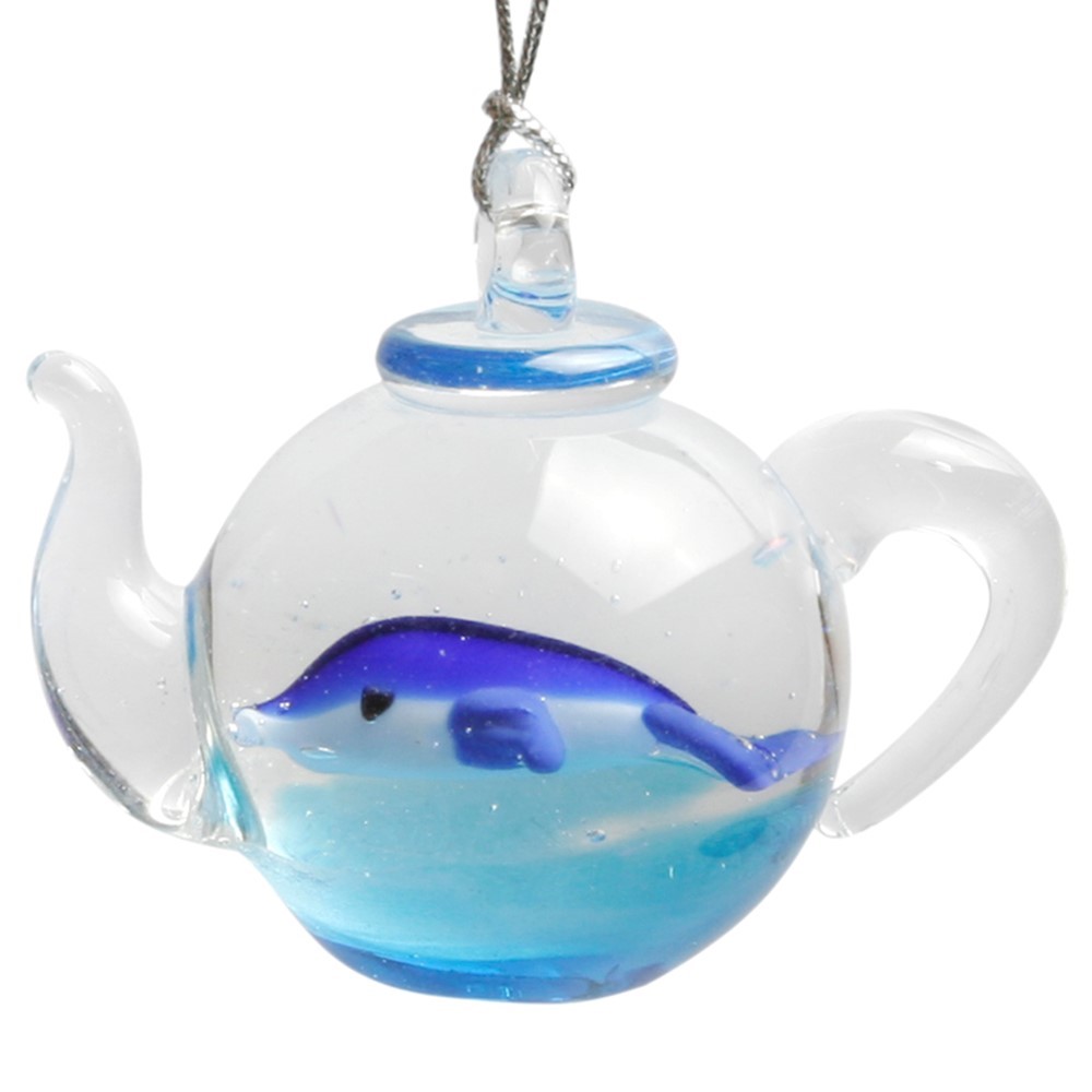 Teapot Ornament - Dolphin 6504