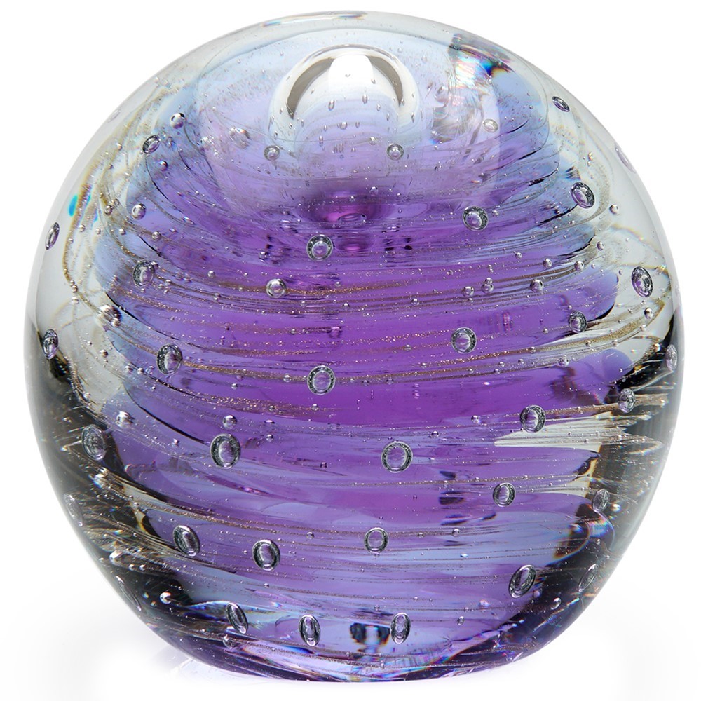 Large Paperweight - Cosmic Spiral Lavender 91203