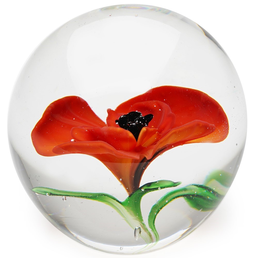 Medium Paperweight - Poppy 86126