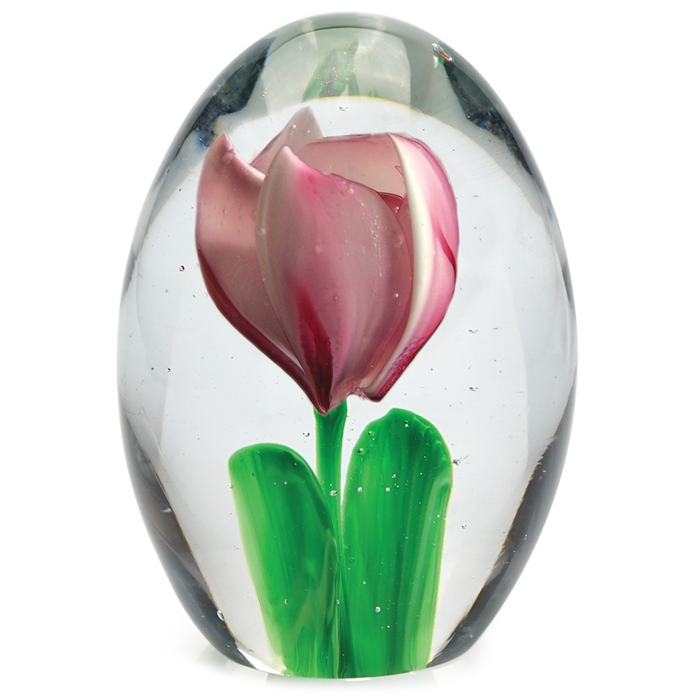 Medium Paperweight - Pink Tulip 86127