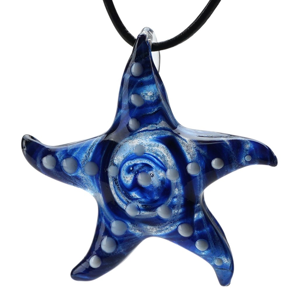 Starfish Pendant - Blue Glow 83403B