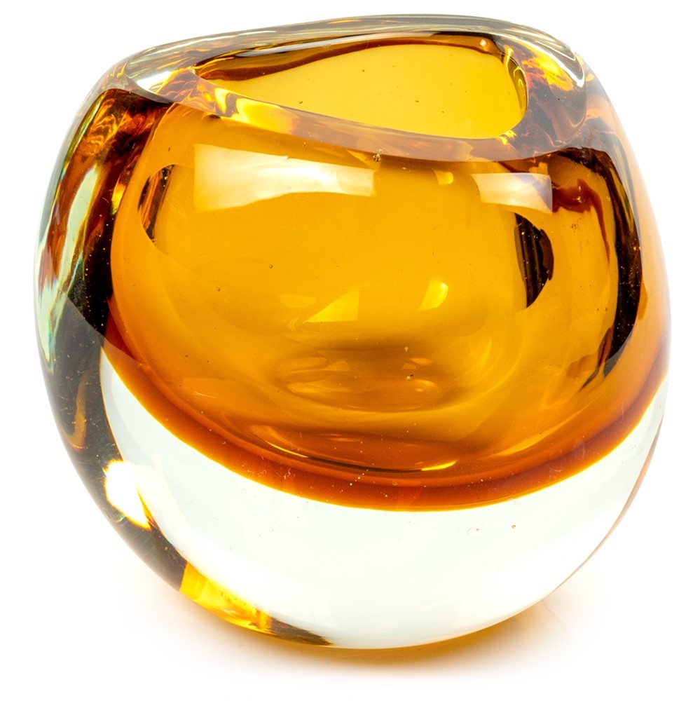 Geometrix Bowl - Triangle Amber 26737A