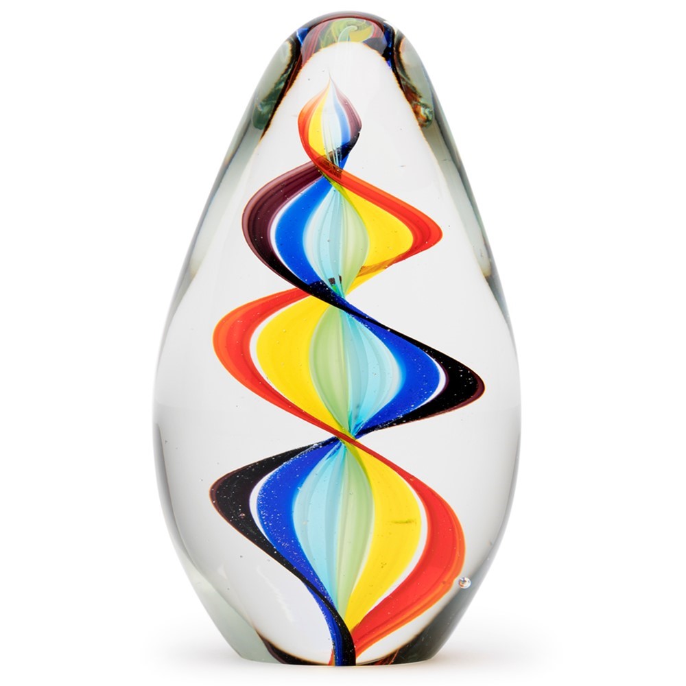 Large Paperweight - Rainbow Spiral 91208
