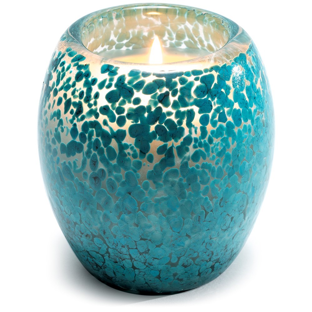 Glisten + Glass Candle - Larimar Blue 28206LM-CL