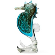 Small Seahorse - Aqua/Gold 25390AQ View 2